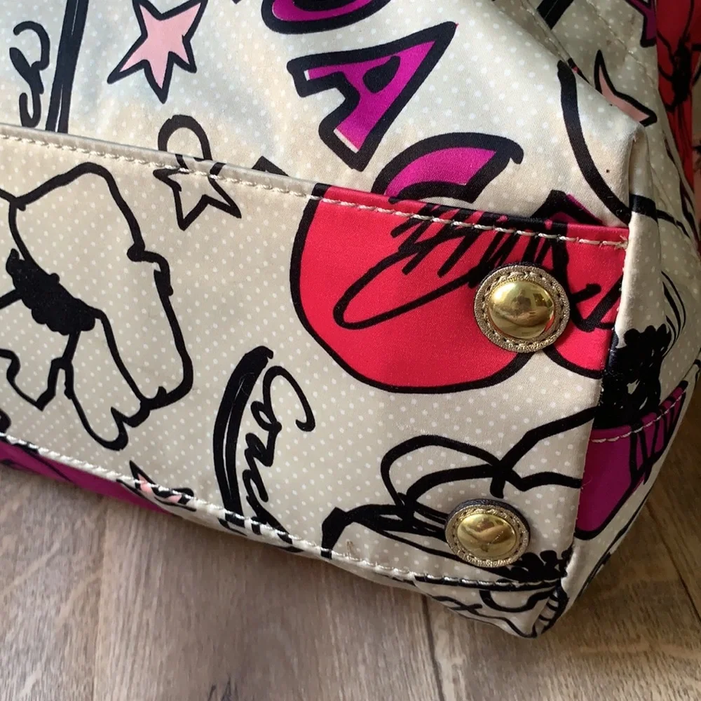 Coach Kyra Graffiti Poppy Weekender Large Floral - Picture 8 of 16